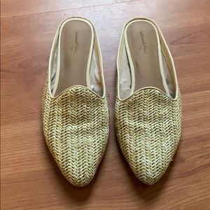 Universal Thread Woven Mules Slip on Slides Size 9